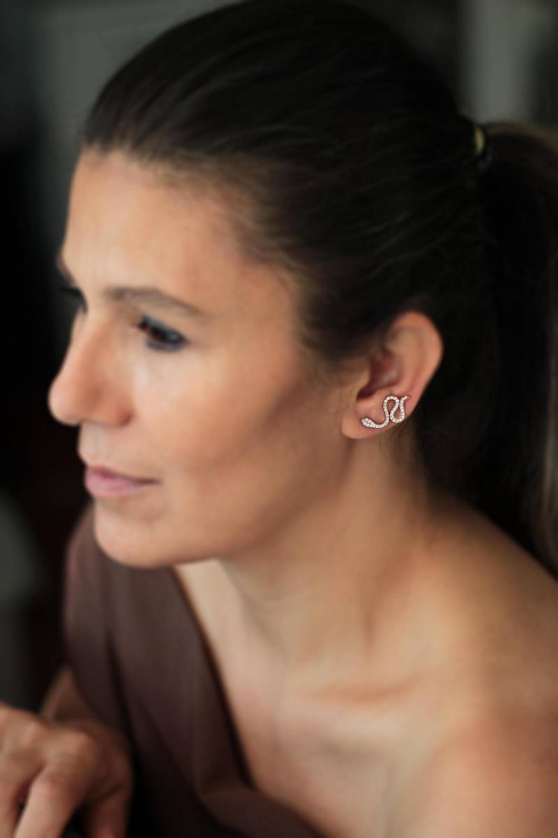 Schlange Ohr Kletterer/14K Gold Texas Style Schmuck Paar von studiomirage