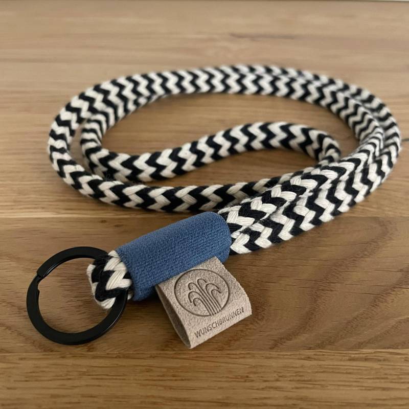 Expressversand // Schlüsselband "Dunkelblau" | Wunschbrunnen von studiowunschbrunnen