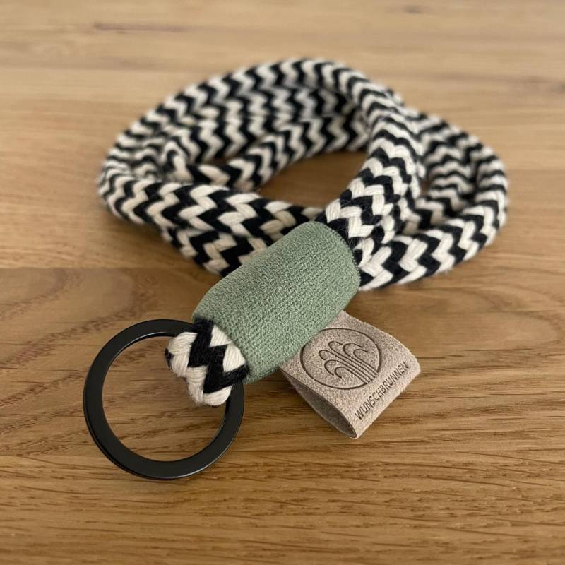 Expressversand // Schlüsselband "Oliv" | Wunschbrunnen von studiowunschbrunnen