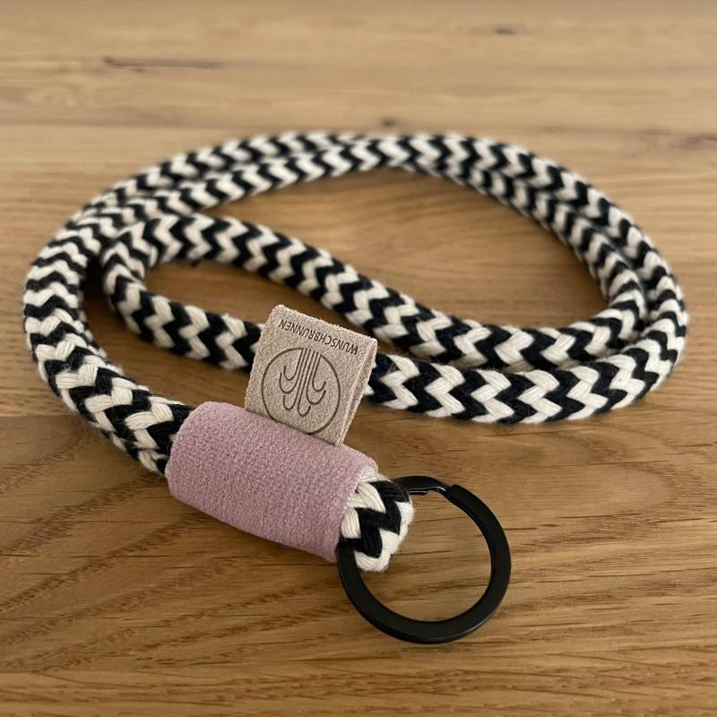 Expressversand // Schlüsselband "Rosé" | Wunschbrunnen von studiowunschbrunnen