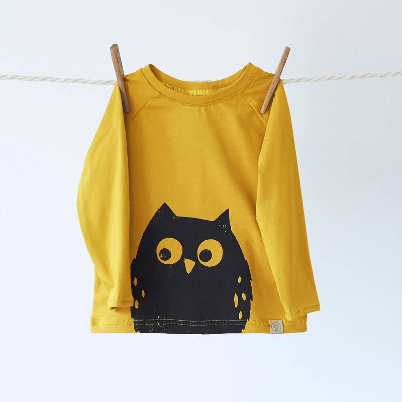 Longsleeve "(EUle" Senf | Wunschbrunnen von studiowunschbrunnen