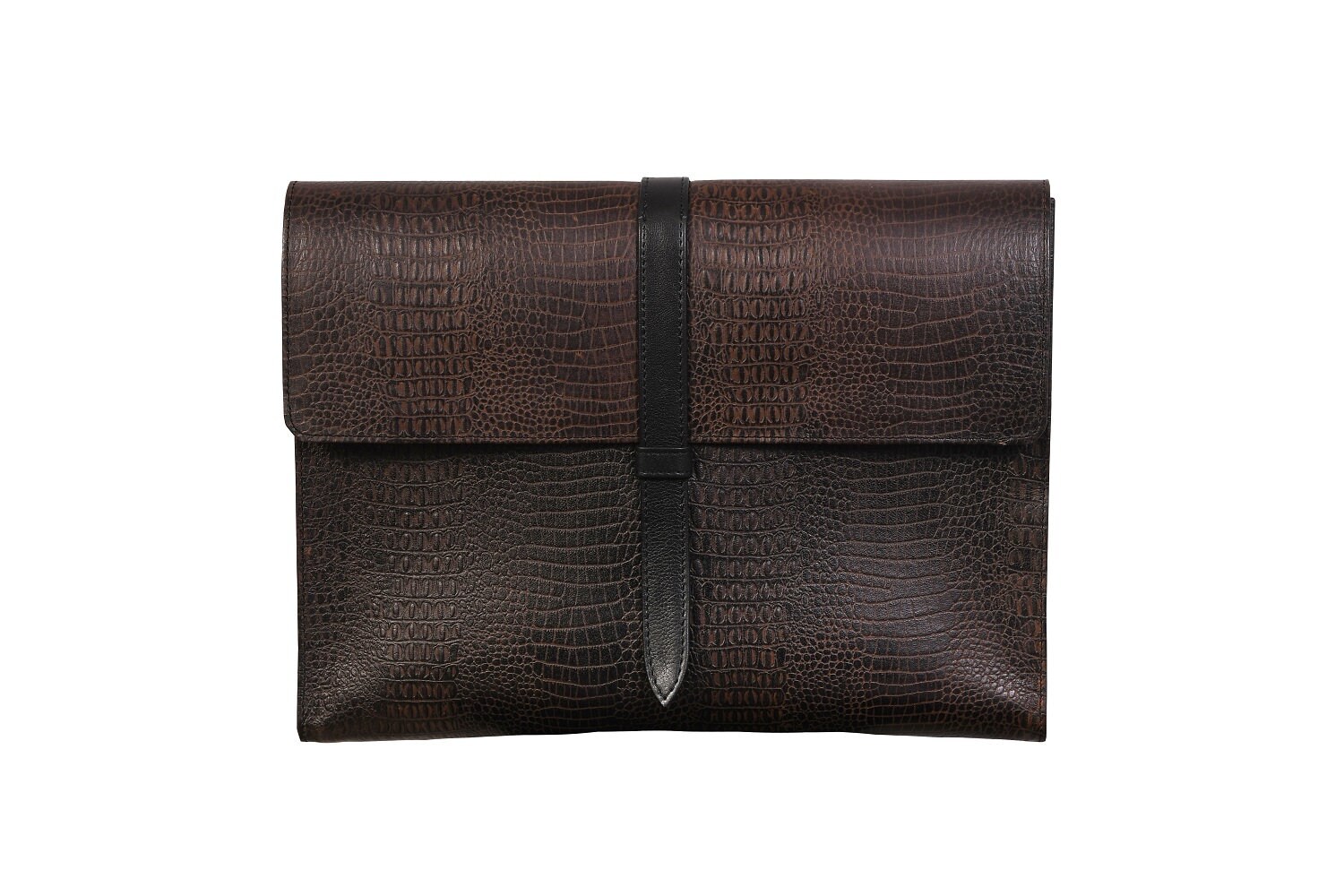 Handgemachte Krokodil Print Laptoptasche, Executive Document Rindsleder Haltertasche, Tablet Ipad Tasche Handgemachte Krokodil Print Laptoptasche, Executive Document Rindsleder Haltertasche, Tablet Ipad Tasche von studwork