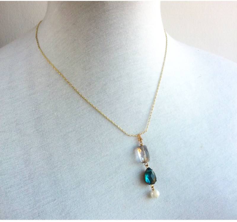 Eve Strass Und Perlen Halskette von stufandnonsense