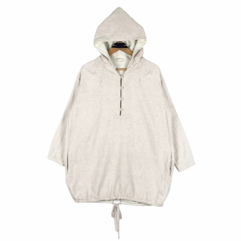 Ohana Hippie Hoodie Pullover Sweatshirt Oversized Half Button Streetwear Native Tribe Size L von stuffofnatureandarts