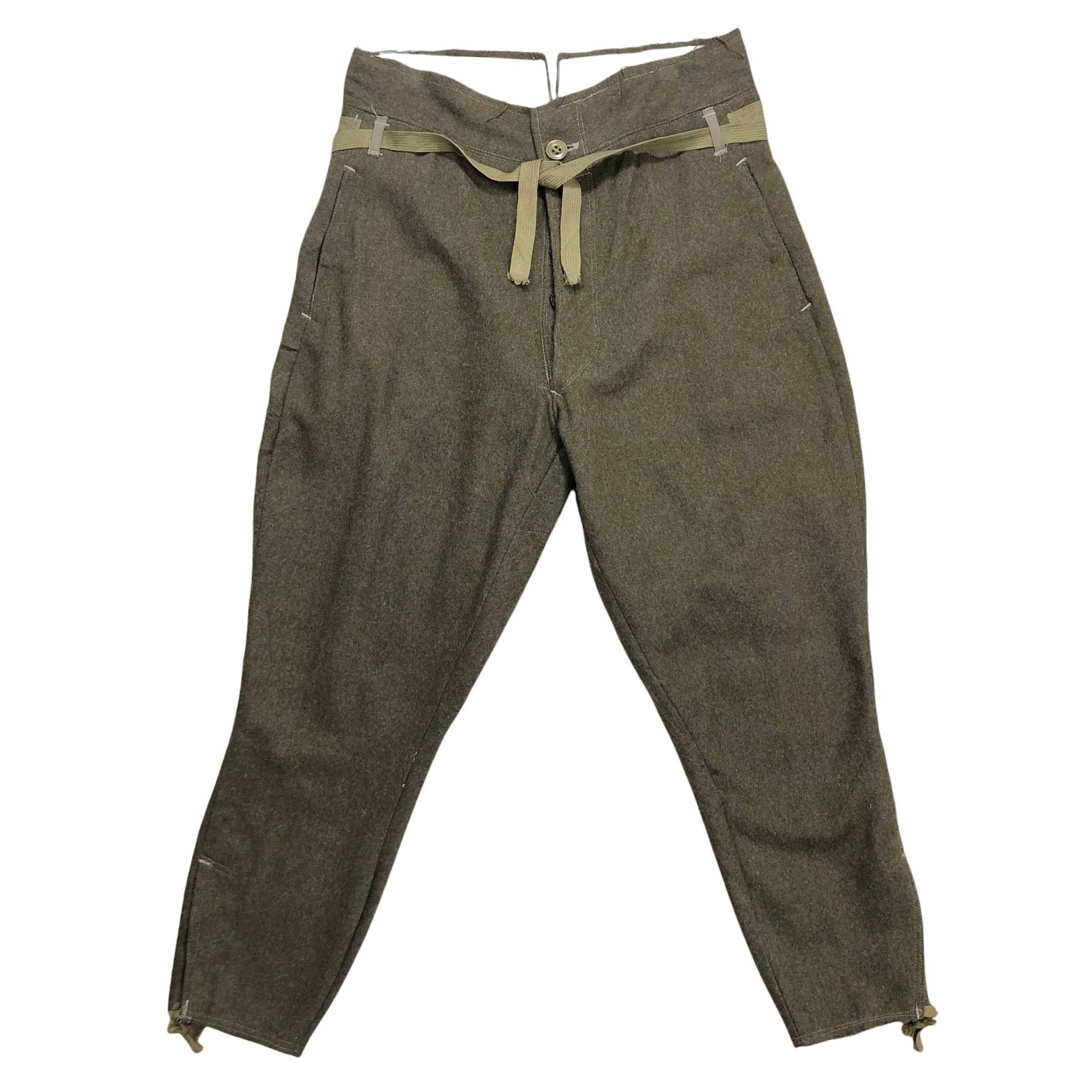 Vintage 70Er 80Er Jahre Wolle Hose Designer Inspiriert Military Style Colt Gürtel Christopher Nemeth Rick Owen Streetwear Größe 32 von stuffofnatureandarts