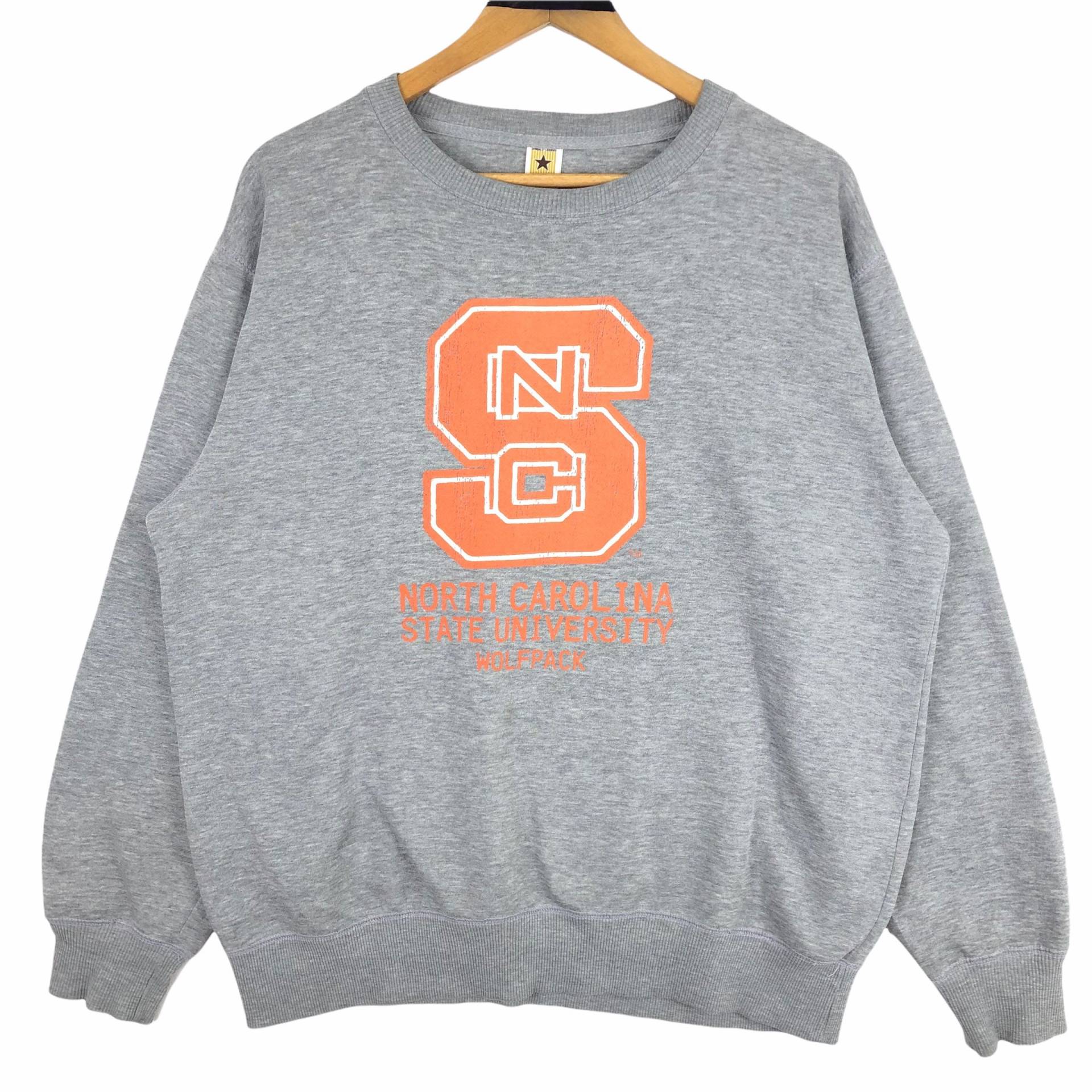 Vintage North Carolina State University Nc Wolfpack Crewneck Sweatshirt Pullover Big Logo Us College Collection Collegiate Ncaa Größe L von stuffofnatureandarts