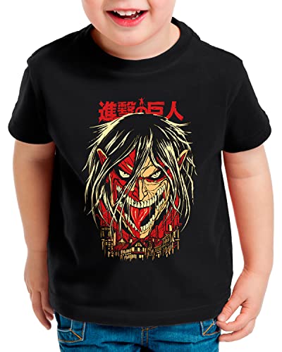 A.N.T Break The Wall T-Shirt für Kinder Attack Anime Japan Manga on Titan AOT, Größe:128 von style3