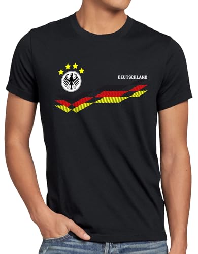 Deutschland Herren T-Shirt EM 2024 Fußball Europameisterschaft Trikot Spieler, Größe:XXXL, Farbe:Schwarz Deutschland Herren T-Shirt EM 2024 Fußball Europameisterschaft Trikot Spieler, Größe:XXXL, Farbe:Schwarz von style3