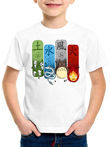 style3 Anime Cosplay Family T-Shirt für Kinder Anime Cosplay Mononoke Schloss Chihiro Film, Farbe:Weiß, Größe:152 von style3