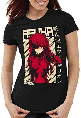 style3 Asuka Evangelion Damen T-Shirt Shinji tokyo3 neon Genesis, Größe:XL von style3