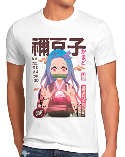 style3 Beautiful Nezuko Herren T-Shirt Demon Anime Japan Manga, Größe:5XL von style3