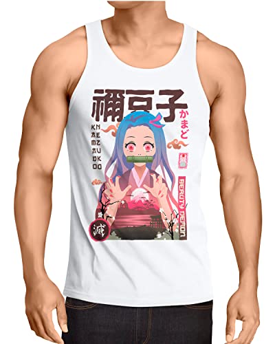 style3 Beautiful Nezuko Herren Tank Top Demon Anime Japan Manga, Größe:L von style3