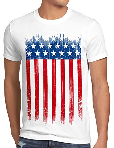 style3 Blood and Tears Stars and Stripes Herren T-Shirt usa Flagge Banner vereinigte Staaten von Amerika us, Größe:L von style3