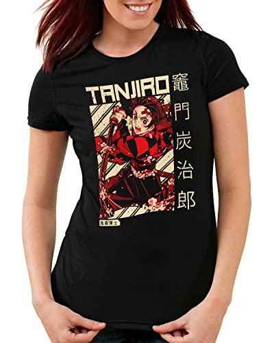 style3 Brave Tanjiro Damen T-Shirt Demon Anime Japan Manga, Größe:XL von style3