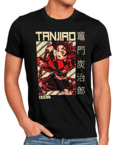 style3 Brave Tanjiro Herren T-Shirt Demon Anime Japan Manga, Größe:M von style3