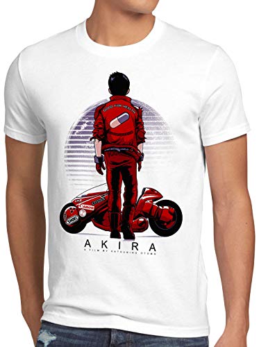 style3 Capsule Racer Herren T-Shirt Anime Manga Japan, Größe:L, Farbe:Weiß von style3