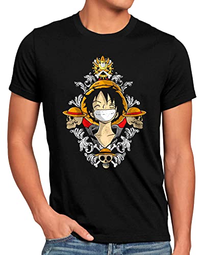 style3 Captain Luffy Herren T-Shirt Piece Anime Manga Japan, Größe:XL von style3