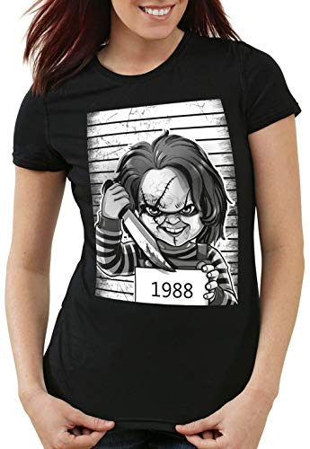 style3 Chucky 1988 Damen T-Shirt Halloween Horror Puppe, Größe:XS von style3