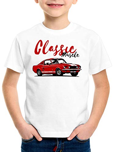 style3 Classic Muscle Car T-Shirt für Kinder Eleanor Mustang usa v8 gt500, Größe:104 von style3