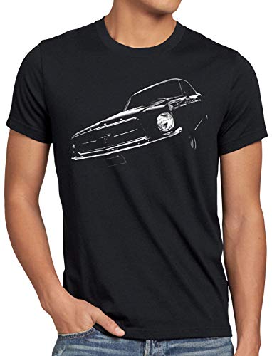 style3 Classic Pony Car Herren T-Shirt Muscle mus-Tang, Größe:5XL von style3