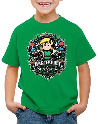 style3 Cocolint Legend T-Shirt für Kinder Awakening Switch Hyrule, Farbe:Grün, Größe:116 von style3