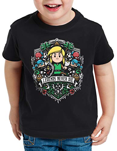 style3 Cocolint Legend T-Shirt für Kinder Awakening Switch Hyrule, Farbe:Schwarz, Größe:116 von style3