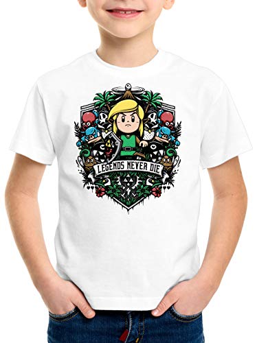 style3 Cocolint Legend T-Shirt für Kinder Awakening Switch Hyrule, Farbe:Weiß, Größe:140 von style3