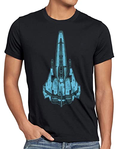 style3 Colonial Mark II Top View T-Shirt Herren Galactica abfangjäger, Größe:L von style3