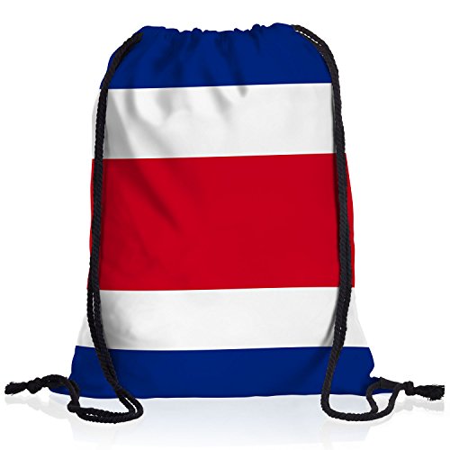 style3 Costa Rica Turnbeutel Rucksack Tasche Flagge WM EM Sport Beutel Festival Fahne Uni Schule Bunt von style3