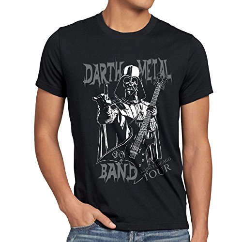 style3 Darth Metal Band Herren T-Shirt, Größe:XXL;Farbe:Schwarz von style3