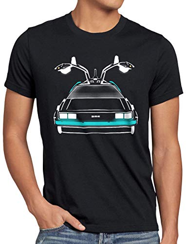 style3 Delorean Speed of Light Herren T-Shirt dmc-12 zeitreise mcfly Auto, Größe:S von style3