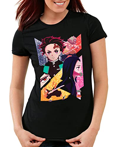 style3 Demon Team Damen T-Shirt Demon Anime Japan Manga, Größe:M von style3