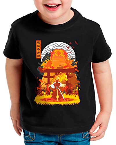 style3 Eternal Rengoku T-Shirt für Kinder Demon Anime Japan Manga, Größe:152 von style3