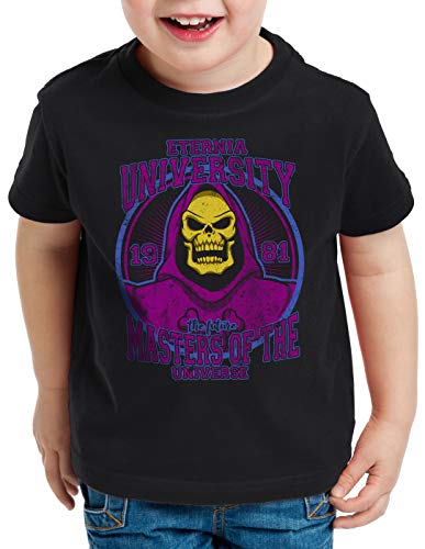 style3 Eternia University T-Shirt für Kinder he Masters Universe Man Skeletor Anime, Größe:152 von style3