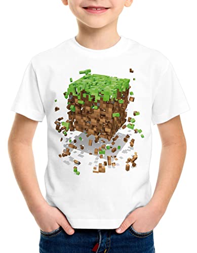 style3 Exploding Cube T-Shirt für Kinder Block würfel Spiel Game, Größe:152 von style3