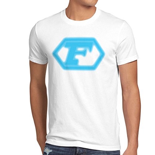 style3 Future T-Shirt Herren Anime, Größe:S;Farbe:Weiß von style3