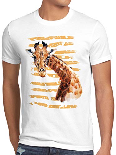 style3 Giraffe Herren T-Shirt Safari Zoo Afrika Sommer, Größe:L von style3