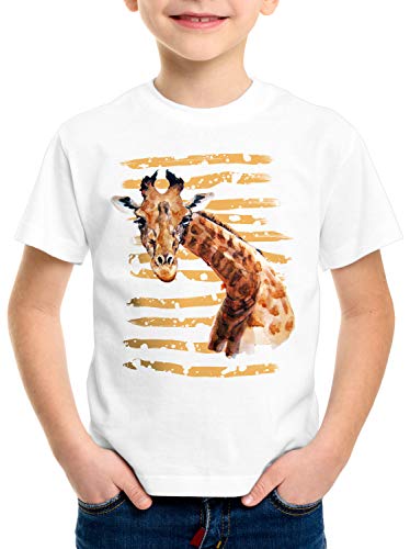 style3 Giraffe T-Shirt für Kinder Safari Zoo Afrika Sommer, Größe:152 von style3