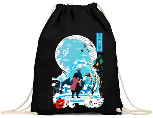 style3 Giyu Tomioka Rucksackbeutel Tasche Sportbeutel demon anime japan manga von style3