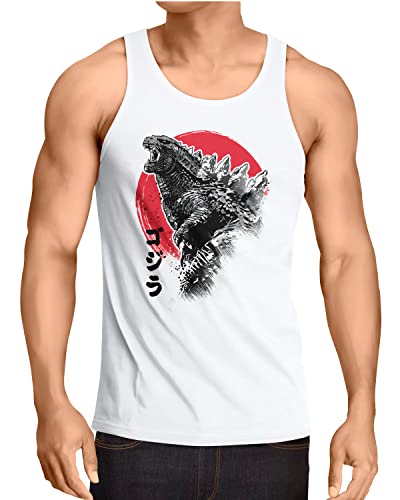 style3 Gojira Roar Herren Tank Top Japan Monster Nippon Tokio Tokyo, Größe:L von style3