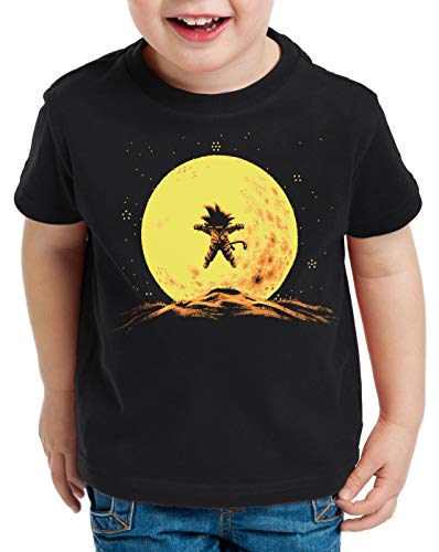style3 Goku Mond T-Shirt T-Shirt für Kinder Songoku Dragon z super Saiyan Turtle Ball, Farbe:Schwarz, Größe:140 von style3