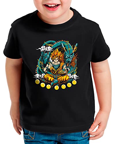 style3 Goku Ramen T-Shirt für Kinder super Dragon Saiyan dbs Ball z gt, Größe:140 von style3