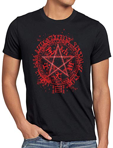 style3 Hellsing Pentagramm Herren T-Shirt Vampir Anime Manga Japan, Größe:M von style3