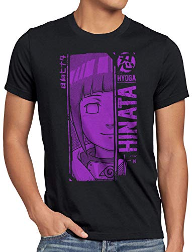 style3 Hinata Hiyuga Herren T-Shirt Ninja Anime Manga Cosplay kakshi Hatake, Größe:M von style3