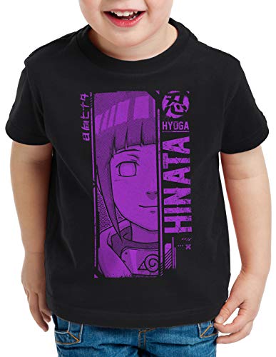 style3 Hinata Hiyuga T-Shirt für Kinder Ninja Anime Manga Cosplay kakshi Hatake, Größe:152 von style3