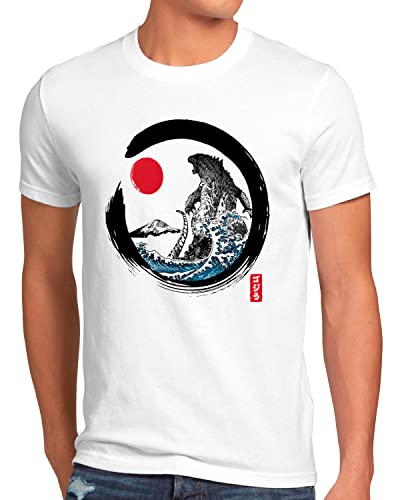 style3 Inked Gojira Herren T-Shirt Japan Monster Nippon Tokio Tokyo, Größe:4XL von style3