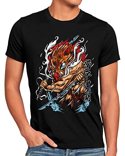 style3 Inosuke Blades Herren T-Shirt Demon Anime Japan Manga, Größe:S von style3