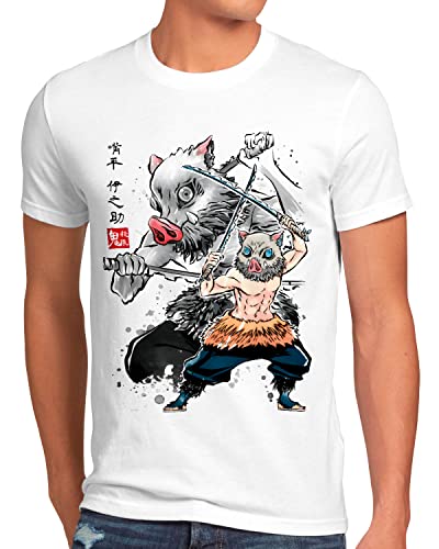 style3 Inosuke Sumi-E Herren T-Shirt Demon Anime Japan Manga, Größe:3XL von style3