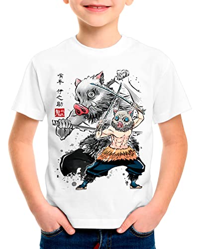 style3 Inosuke Sumi-E T-Shirt für Kinder Demon Anime Japan Manga, Größe:152 von style3