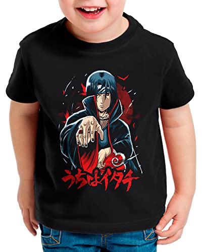 style3 Itachi Venegance T-Shirt für Kinder Ninja Anime Manga Cosplay Kakashi Hatake, Größe:164 von style3